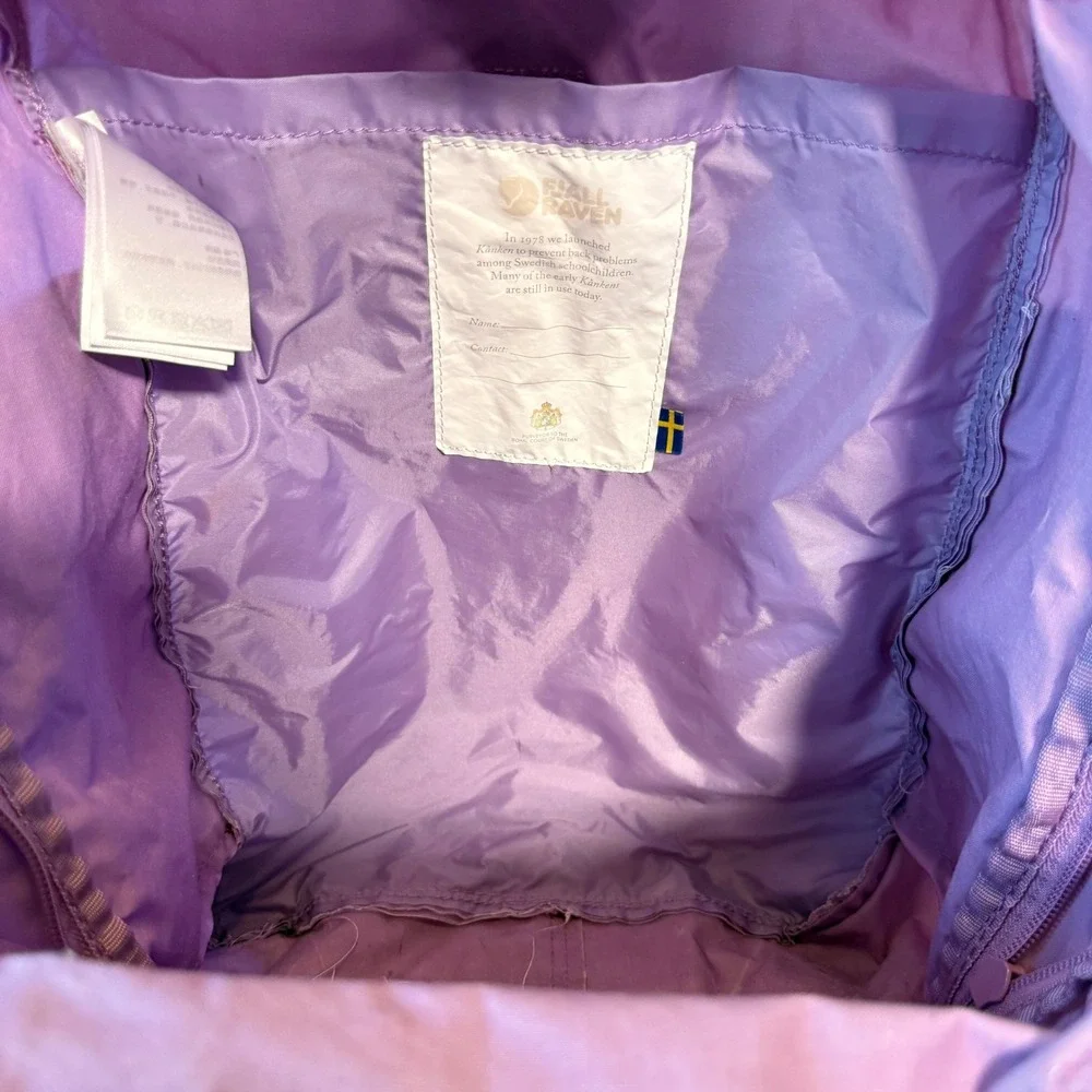 Fjallraven Kanken Backpack 23510 Vinylon Purple Lilac One Size Classic Logo